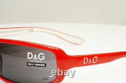 Lunettes de soleil vintage pour femmes DOLCE & GABBANA authentiques rouges DG 2150 482 30847