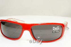 Lunettes de soleil vintage pour femmes DOLCE & GABBANA authentiques rouges DG 2150 482 30847