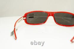 Lunettes de soleil vintage pour femmes DOLCE & GABBANA authentiques rouges DG 2150 482 30847