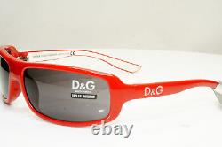 Lunettes de soleil vintage pour femmes DOLCE & GABBANA authentiques rouges DG 2150 482 30847