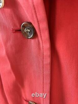 Manteau Burberry Trench Vintage Rouge Femme 10 UK (38 EUR) (6 US) Check