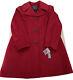 Manteau à Boutons En Laine Mélangée Vtg Par Covington Femme Xl Rouge Doublé Nwt Pdsf 160 $