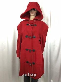 Manteau d'hiver à bascule Rouge en laine 100% Vintage EDDIE BAUER USA?