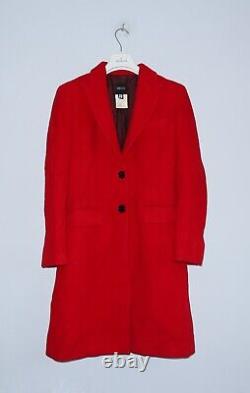 Manteau en laine et mohair rouge vintage pour femmes VERSUS VERSACE taille 28/42