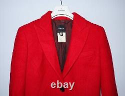 Manteau en laine et mohair rouge vintage pour femmes VERSUS VERSACE taille 28/42