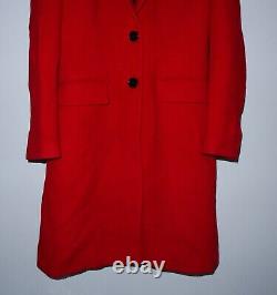 Manteau en laine et mohair rouge vintage pour femmes VERSUS VERSACE taille 28/42