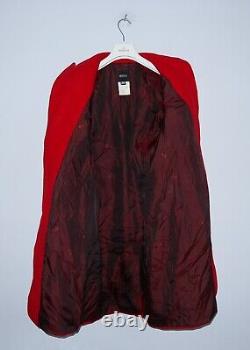 Manteau en laine et mohair rouge vintage pour femmes VERSUS VERSACE taille 28/42