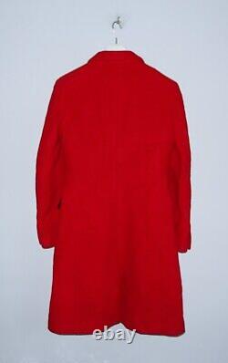 Manteau en laine et mohair rouge vintage pour femmes VERSUS VERSACE taille 28/42