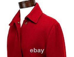 Manteau en laine rouge à carreaux pour femme EDDIE BAUER Vtg Doublure en laine Fermeture éclair Convient à la taille M JOLI