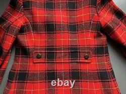 Manteau long en laine à carreaux tartan de Pendleton, doublé, taille S-M, voir les mesures