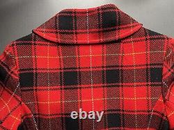 Manteau long en laine à carreaux tartan de Pendleton, doublé, taille S-M, voir les mesures