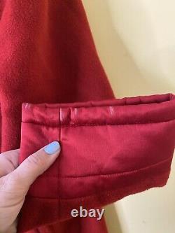 Manteau pour femme Valentino taille 42/8 rouge vintage en laine avec boutons à $2000