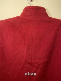 Manteau pour femme Valentino taille 42/8 rouge vintage en laine avec boutons à $2000