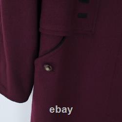 Manteau pour femmes taille XL US 14 EU 44 Vintage Rouge Bourgogne MARCONA Manteau en laine