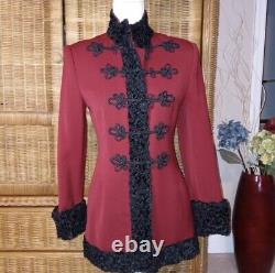 Manteau rouge de la collection Ralph Lauren Purple Label, veste en laine militaire vintage Frog 6
