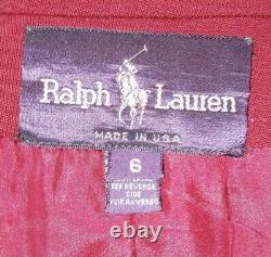 Manteau rouge de la collection Ralph Lauren Purple Label, veste en laine militaire vintage Frog 6