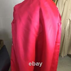 Manteau rouge vintage pour femmes des années 1960 de Frank Gallant avec poches en laine lourde de taille M