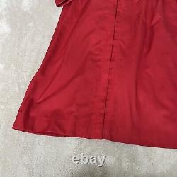 Manteau trench Burberry pour femme en vintage en mélange de coton rouge à carreaux Haymarket taille UK 8 petite