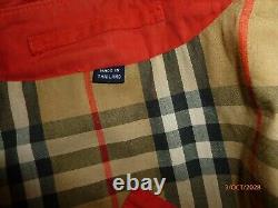 Manteau trench Burberry vintage pour femme avec doublure à carreaux Nova rouge