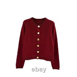 Manteau tricoté rouge vintage pour femme de Thom Browne