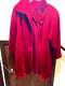 Manteau Vintage Rouge Donnybrook En Fausse Fourrure Taille 16-18