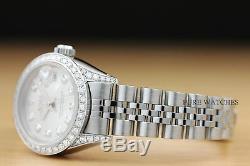Mesdames Rolex Datejust De Diamants En Or Blanc D'argent En Acier Inoxydable À Cadran