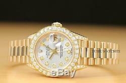 Mesdames Rolex Président En Or Jaune Diamond Watch & Original Rolex Bracelet
