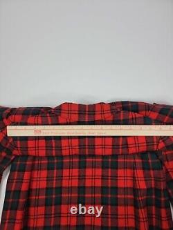 NOUVEAU Pendleton Vintage Taille 12 Femme Rouge Plaid Tartan Laine Blazer Veste NWT