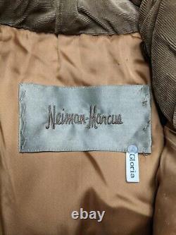 Neiman Marcus Vintage Deux-ton Fox Veste De Fourrure À Capuche Femmes Grand Blanc Rouge