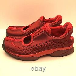 Nike Air Rift Femmes Slip Sur Les Chaussures Split Toe Rouge 2002 Vintage Taille Us 7