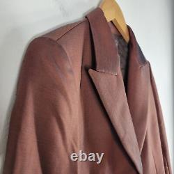 Nouvel ensemble tailleur vintage en laine à taille haute des années 90 de Lafayette 148, pantalon droit et blazer 2/4