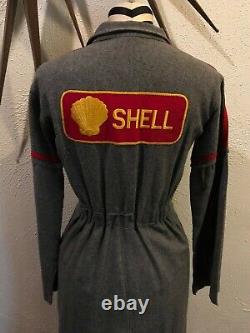 Original Vintage Shell Oil Goodyear Auto Collectible Robe De Femme Taille 6