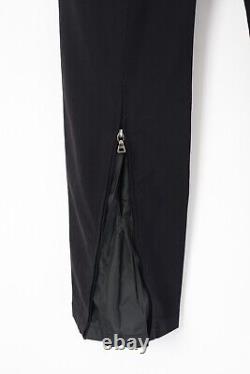 Pantalon Vintage pour Femmes PRADA avec Logo Rouge Tab en Nylon IT 44 US 8
