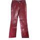Pantalon En Cuir Rouge Vintage 4 Pantalons Pour Femmes Gap Coupe Bootcut Partiellement Doublés