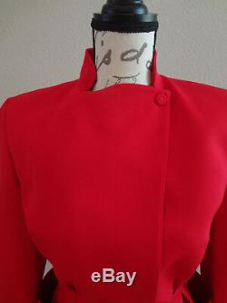 Paris Vintage Thierry Mugler Red Costume Blazer Jupe One Of A Kind