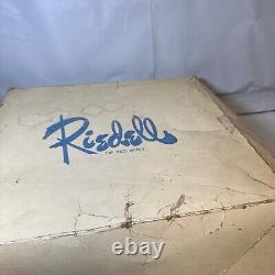 Patins à roulettes blancs pour femmes Vintage Riedell Red Wing Sure-Grip avec boîte d'origine