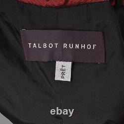 Petit Talbot Runhof Rouge Soir Gown Formel Ruché Sweetheart Robe Designer Vtg