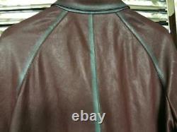 Prada Leather Coat Trench Coat Jacket Nappa Bicolore £2750 Tout Nouveau Millésime