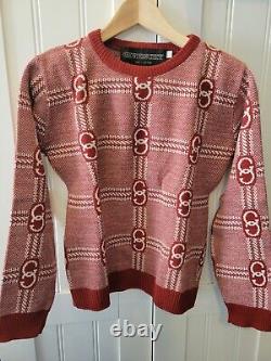 Pull rouge vintage Givenchy pour femmes, taille grande, taille étroite, lisez la description