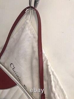 Rare Christian Dior Par John Galliano White Red Car Bag Vintage Superb Condition