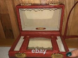 Rare Fendi Vintage Rouge Epi Leather Cosmetic Train Case Crossbody Sac (2 750 $)