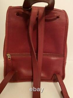 Rare Vintage Coach #9791 Red Daypack / Mini Sac À Dos / Sac À Main