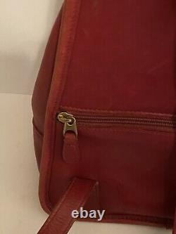 Rare Vintage Coach #9791 Red Daypack / Mini Sac À Dos / Sac À Main