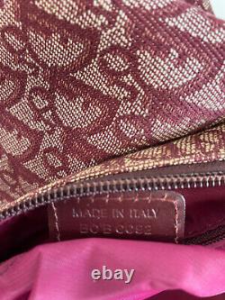 Rare Vtg Christian Dior Par John Galliano Red Trotter Shoulder Bag