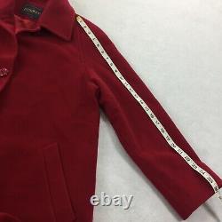 Robe De Pendleton Vintage Taille De Manteau 12 P Femmes Petite Rouge Foncé Longue Carrière De Laine