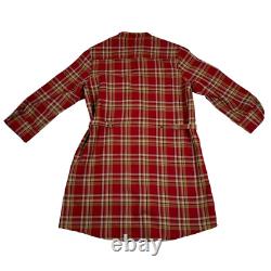 Robe de chasse vintage Pendleton pour femmes de la collection Portland en tartan rouge