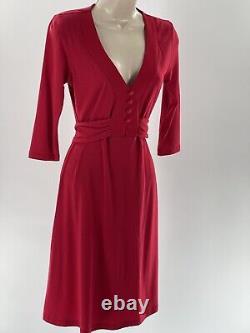 Robe de cocktail rouge Little Red Fredericks of Hollywood taille femme SMALL vintage 1970.