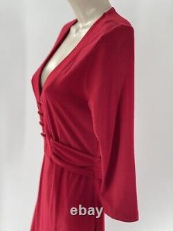Robe de cocktail rouge Little Red Fredericks of Hollywood taille femme SMALL vintage 1970.