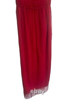 Robe midi en maille rouge vintage Vivienne Tam taille 0