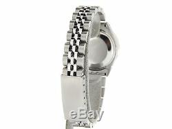 Rolex Datejust Montre En Acier Inoxydable Avec Silver Diamond Dial &. 70ct Bezel